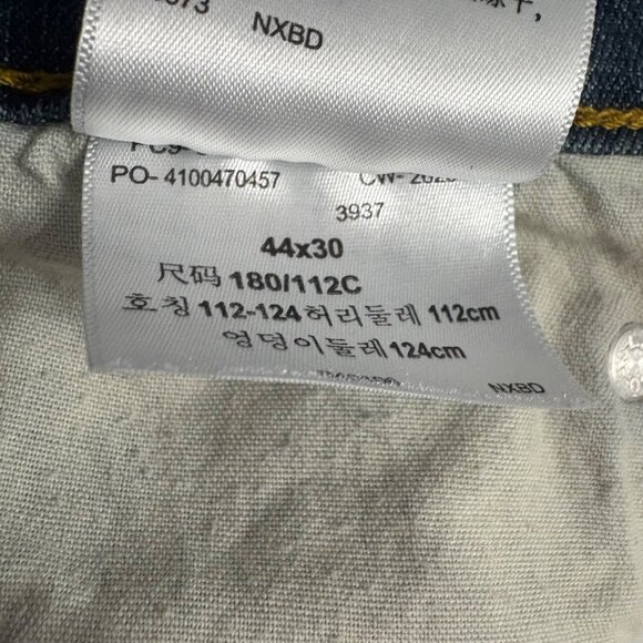 Mens Signature Levi Strauss GoldLabel Straight Fit Jeans 44x30 Medium Wash Denim - Picture 4 of 9